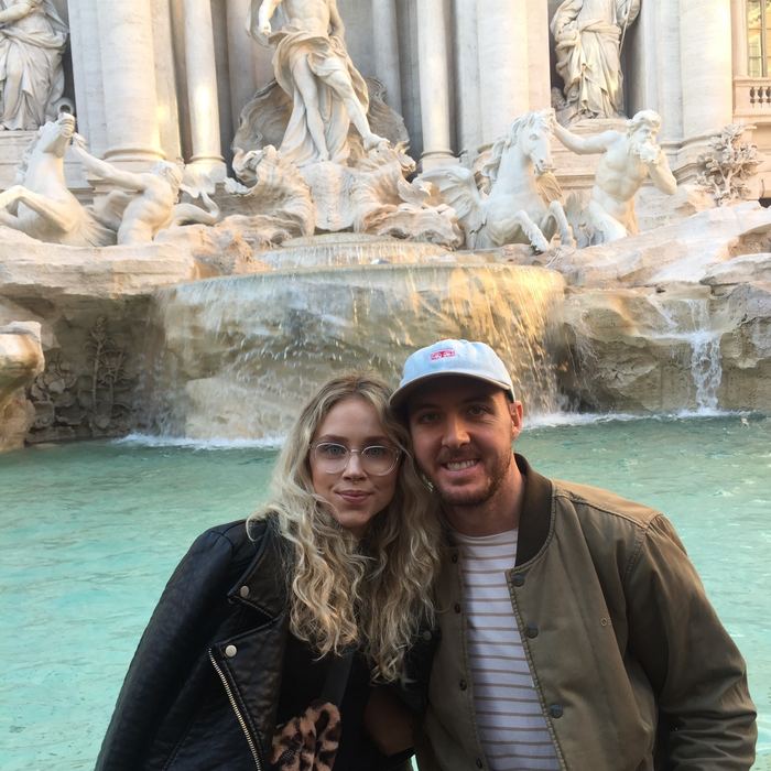 Mitch and Kellie at the Trevi Fountain, Rome